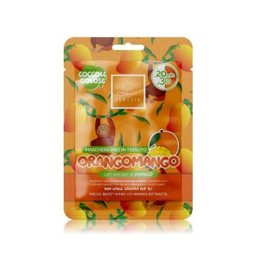 Lady Venezia - Maschera Viso Orangomango - in Tessuto Antiage Timelessence