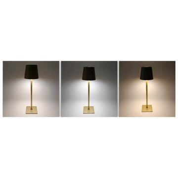 Lampada Tavolo Oro 3 modalià luce 3W ricaricabile USB