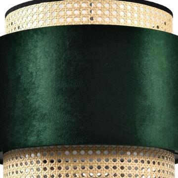 Lumetto Vienna con Paglia e Velluto Verde - Marino Fa Mercato