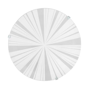 Eglo Plafoniera Applique Mars in Vetro con Motivo a... - Marino Fa Mercato