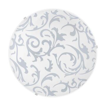 Eglo Plafoniera Applique Scalea in Vetro Decorato Floreale da Soffitto E27 90043