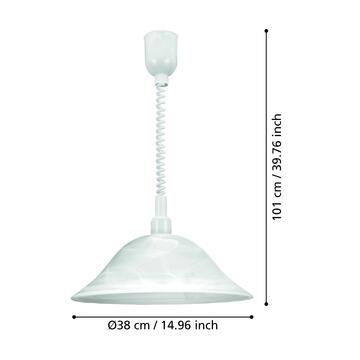 Eglo Lampada a Sospensione Alessandra in Policarbonato... - Marino Fa Mercato
