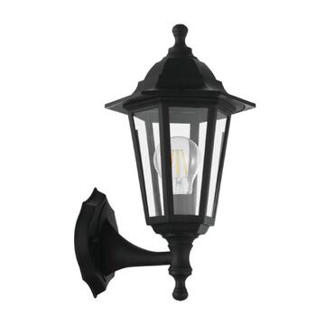 Lampada da parete DUANERA in policarbonato Nero