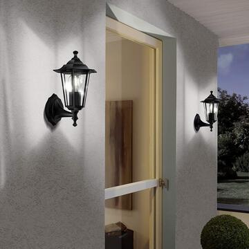 Lampada da parete DUANERA in policarbonato Nero