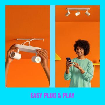 WiZ Faretto Nero 2 Luci Smart, Wifi, Controllo Vocale,... - Marino Fa Mercato