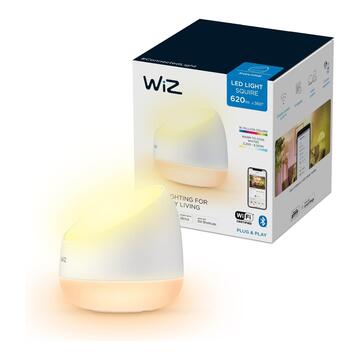 WiZ Lampada da Tavolo Portatile Squire Smart, WiFi, Controllo Vocale