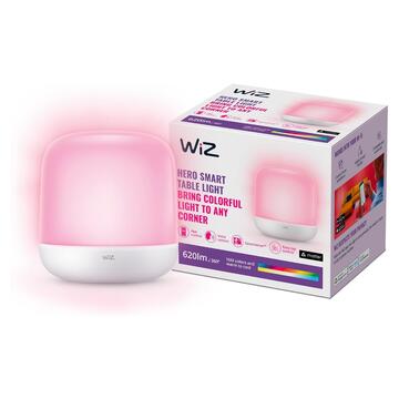 WiZ Lampada da Tavolo Portatile Hero Smart, WiFi, Controllo Vocale