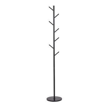 Attaccapanni da Ingresso in Metallo Verniciato h 172cm - Nero