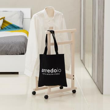 Indossatore camera servomuto in legno Pratic bianco - Marino Fa Mercato