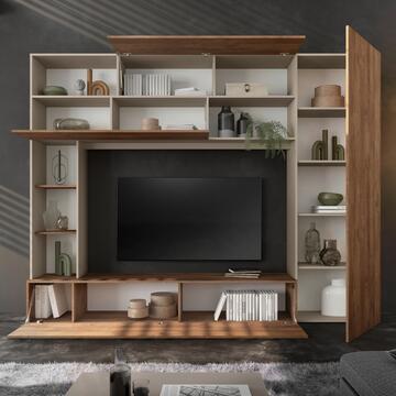 Parete Soggiorno Attrezzata Pratiko 272x40 h 210 cm,... - Marino Fa Mercato