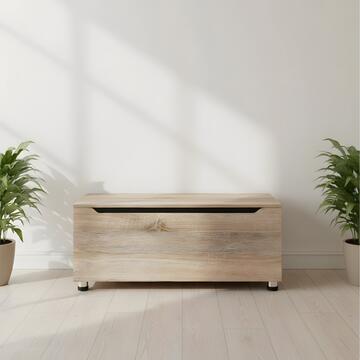 Panca contenitore - Salvaspazio Rovere 100x40x35 cm - Marino Fa Mercato