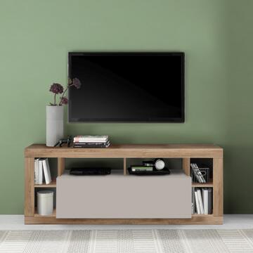 Mobile Porta TV Moderno Cashmere/Mercure Rimini con Anta a Ribalta + 6 Vani a Giorno 172x42 h66 cm