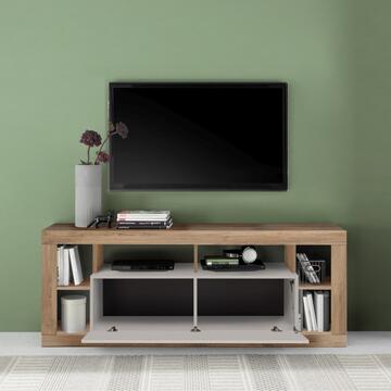 Mobile Porta TV Moderno Cashmere/Mercure Rimini con Anta a Ribalta + 6 Vani a Giorno 172x42 h66 cm