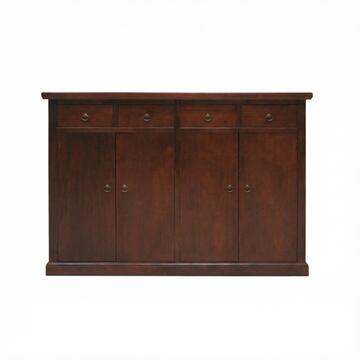 Credenza classica per soggiorno 4 ante + 4 cassetti in legno