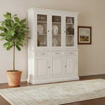 Credenza Classica in Legno Massello - 6 Porte + 3 Cassetti... - Marino Fa Mercato