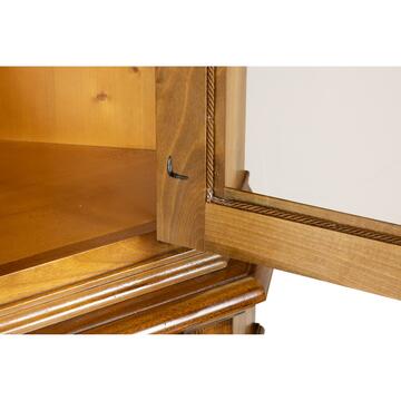 Credenza Classica ad Agolo con Alzata in Legno Massello... - Marino Fa Mercato