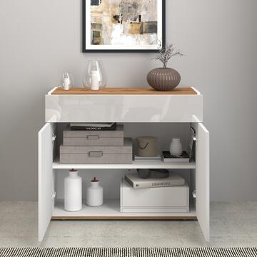 Credenza Garda 2 Ante + 1 Cassetto, L 80 cm, Bianco... - Marino Fa Mercato