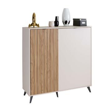 Madia Moderna Multiuso 2 Ante 123x41 h 125cm Cashmere... - Marino Fa Mercato