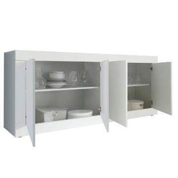 Madia Moderna Basic 4 Ante 207x43 h 86 cm, Made in... - Marino Fa Mercato