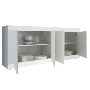 Madia Moderna Basic 4 Ante 207x43 h 86 cm, Made in... - Marino Fa Mercato