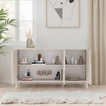 Madia Moderna 3 Ante Push and Pull Stone Cashmere 155x40... - Marino Fa Mercato