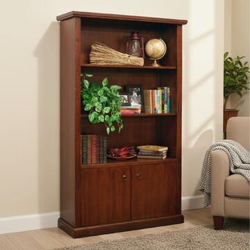 Libreria arte povera 3 ripiani + 2 ante in legno