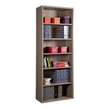 Libreria Tartufo 6 ripiani per ufficio e camera da letto in finitura legno, 217h