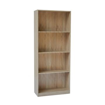 Libreria Moderna Salvaspazio Rovere con 4 Ripiani 60x24...