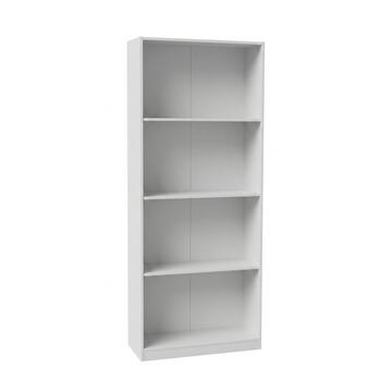 Libreria Moderna Salvaspazio Bianca con 4 Ripiani 60x24 h170 cm Marino Fa Mercato