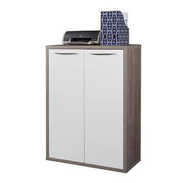 2 ante bianco lucido per libreria - h 105 cm