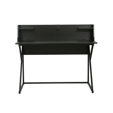 Scrivania Moderna Porta PC Nera 123x61,5 h101,5 cm... - Marino Fa Mercato