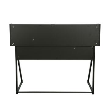 Scrivania Moderna Porta PC Nera 123x61,5 h101,5 cm... - Marino Fa Mercato
