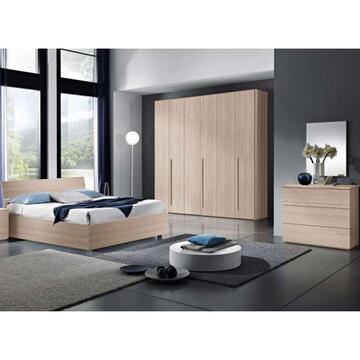 Cassettiera/Comò Moderno Easy - 3 Cassetti - 90x46 h80 cm - Camera da Letto - Olmo - Made in Italy