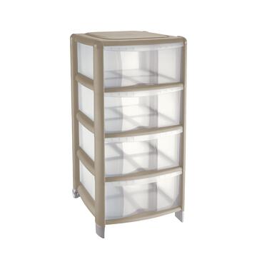 Cassettiera 4 Cassetti Colori Assortiti