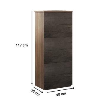 Cassettiera Moderna Eva 6 Cassetti - 48x38 h117 cm... - Marino Fa Mercato