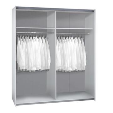 Armadio Moderno Small 2 Ante Scorrevoli - 163,4x60,5... - Marino Fa Mercato