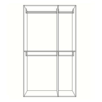 Armadio Moderno Small 3 Ante Battenti - 123x53 h211... - Marino Fa Mercato