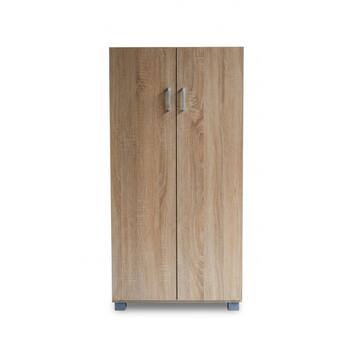 Mobile Scarpiera Salvaspazio Rovere 60x32 h120 cm con 2 Ante e 6 Ripiani Interni