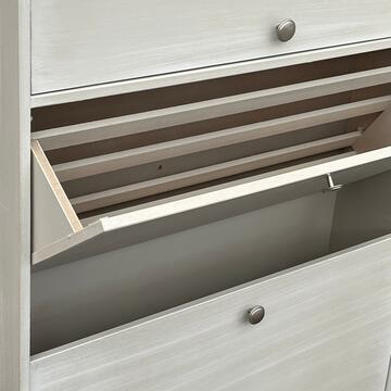 Scarpiera Classica 4 Ribalte Seta Decapè - Arte Povera... - Marino Fa Mercato