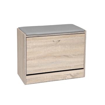 Scarpiera 1 Anta Legno Rovere 63x50x30cm