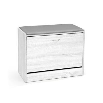 Scarpiera 1 Anta Cemento in Legno 63x50x30cm