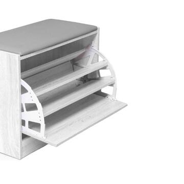 Scarpiera 1 Anta Cemento in Legno 63x50x30cm