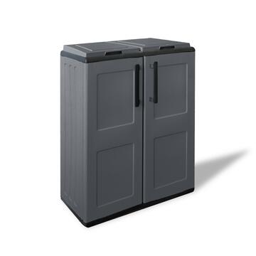 Armadio contenitore per raccolta differenziata Eco - 2 Cesti