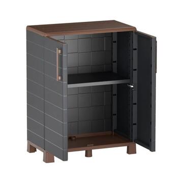 Mobile in Plastica Antracite 68x37 h90 cm con 2 Ante... - Marino Fa Mercato