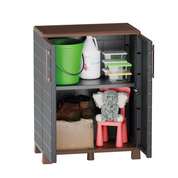 Mobile in Plastica Antracite 68x37 h90 cm con 2 Ante... - Marino Fa Mercato