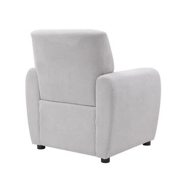 Poltrona Moderna Smoty Rivestita in Tessuto Beige 77x82x78cm - Marino Fa Mercato