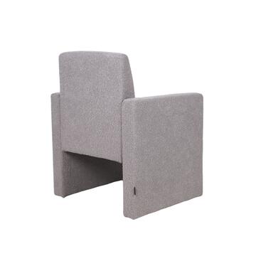 Poltrona Liky Bouclé Grigia 63x64x47cm - Marino Fa Mercato