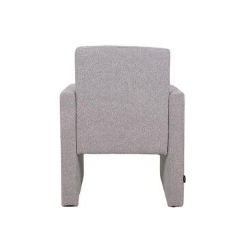 Poltrona Liky Bouclé Grigia 63x64x47cm - Marino Fa Mercato
