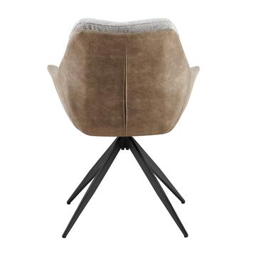 Poltroncina Moderna Yana Beige e Marrone - 65x53 h... - Marino Fa Mercato