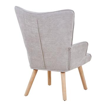 Poltrona Moderna Grigia con Gambe in Legno Rovere Calipso... - Marino Fa Mercato